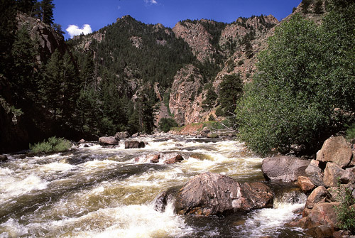 Poudre River tumbles through the Narrows