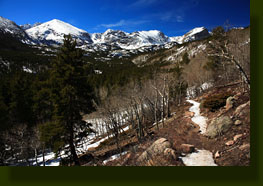 Bierstadt Lake Trail with Glacier Gorge beyond