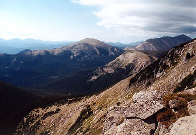 Looking South towards Twin Crater Lakes