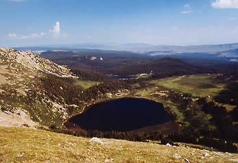 Upper and Lower Camp Lakes as viewed from the south
