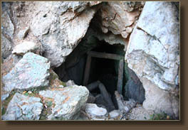 An old mineshaft on the Garden Gate trail on Crosier Mt
