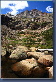 McHenrys Peak and Black Lake, Glacier Gorge, Rocky Mountain National Park