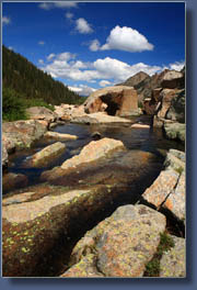 Outlet of Black Lake, Glacier Gorge, Rocky Mountain National Park