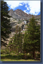 McHenrys Peak looms ahead, Glacier Gorge, Rocky Mountain National Park