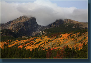 Hallet Peak and Flattop Mt, Rocky Mountain National Park, Colorado