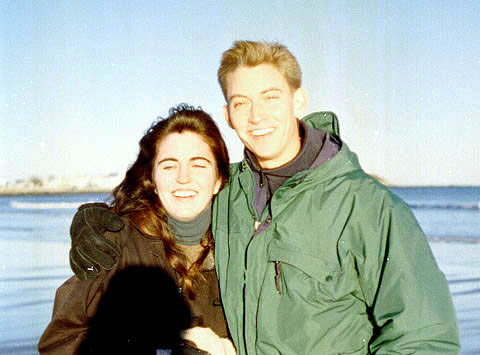 Andra and I at the beach, 1997.