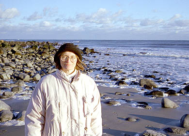 Mom at the beach, 1996.