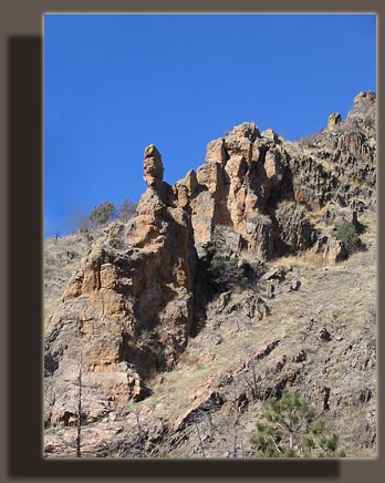 Rocks along Hewlett Gulch