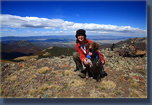 Andra and Makenzie at Hyannis Peak summit