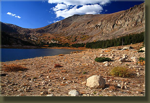 Lawn Lake with Hagues Peak in center