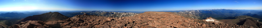 360 Panorama from Longs Peak summit