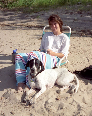 Andra and Frank on the last day, enjoying a morning of reading