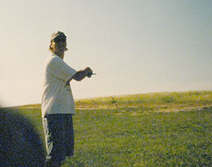 Matt flying his kite