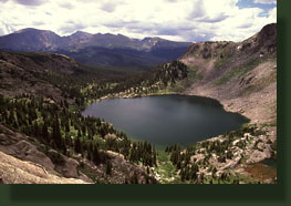 Mirror Lake, Fairchild Mt and Desolation Peaks