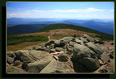 The Gorge Brook trail to the summit