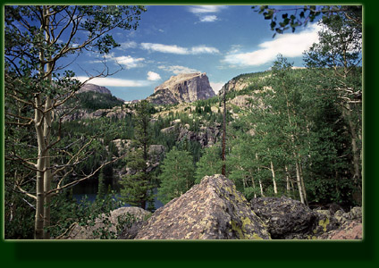 Hallet peak from Bear Lake, Rocky Mountain National Park