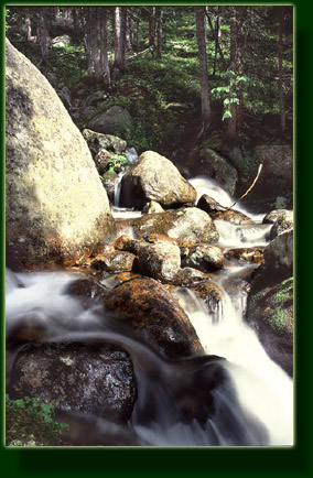 A relaxing falls on Hallet Creek, Rocky Mountain National Park