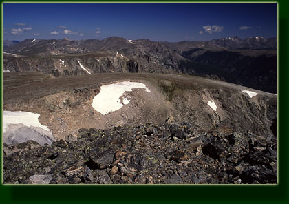 Looking North from Hallet Peak to Stormy Peaks, Rocky Mountain National Park