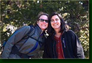 Christine & Andra enjoying the hike