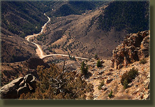 Poudre Canyon Highway meets Stove Prairie Road