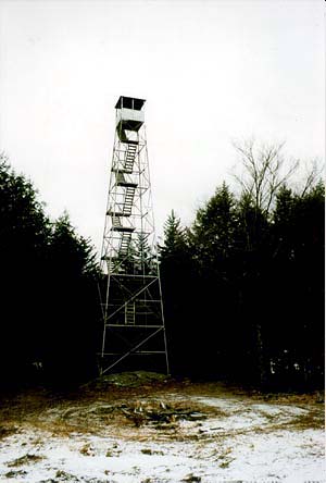 Fire tower on Spruce Mountain, New York