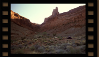 Syncline Valley Camp at dawn