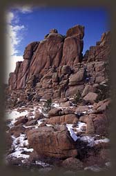 Rock formations along the Turtle Rock Trail, Wyoming