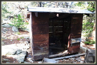 An old shed near the firetower remains