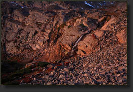 Columbine Falls just before dawn