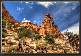 Gold Star Canyon and Liberty Cap, Colorado