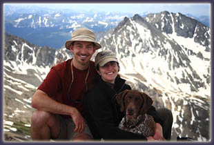 Sam, Andra and Makenzie on Mt Huron