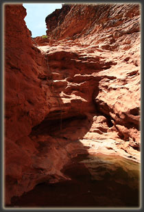 The big drop-off in Jackass Canyon