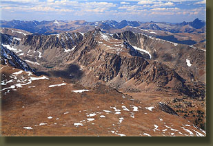 Vew to the southwest from Hagues Peak