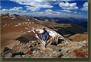 Dave on Hagues Peak
