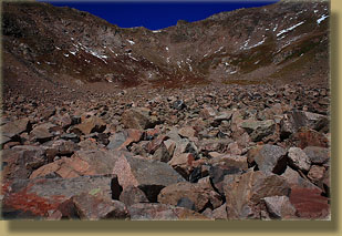 Boulderfield above Ruby Jewel Lake