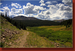 Trap Park with Flattop Mt and Iron Mts in view