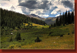 Clouds build over Trap Park and Iron Mt