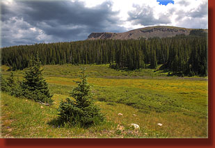 Flattop Mt from the north side of Trap Park