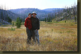 Andra and I at our camp at Broad Creek